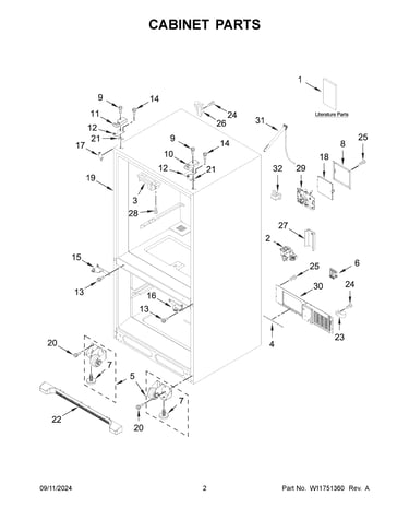 Cabinet parts