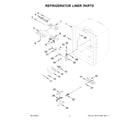 Whirlpool WRFC2036RB00 refrigerator liner parts diagram