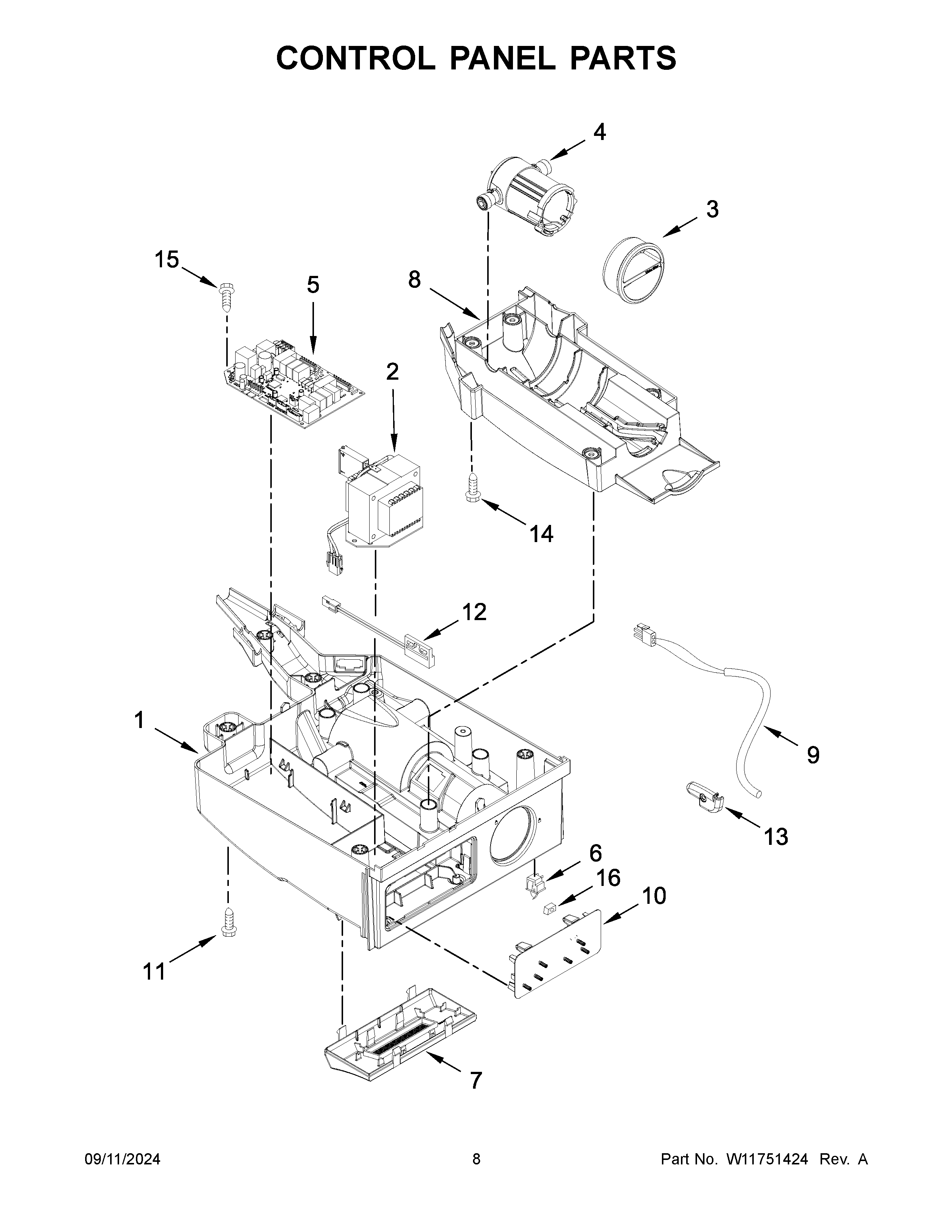 CONTROL PANEL PARTS