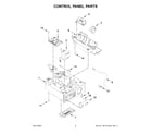 KitchenAid KUID308HPS02 control panel parts diagram