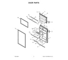 Amana ART308FFDW08 door parts diagram