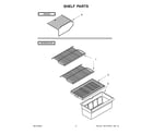 Amana ART104TFDB03 shelf parts diagram