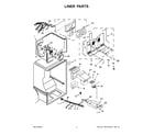 Amana ART316TFDW02 liner parts diagram