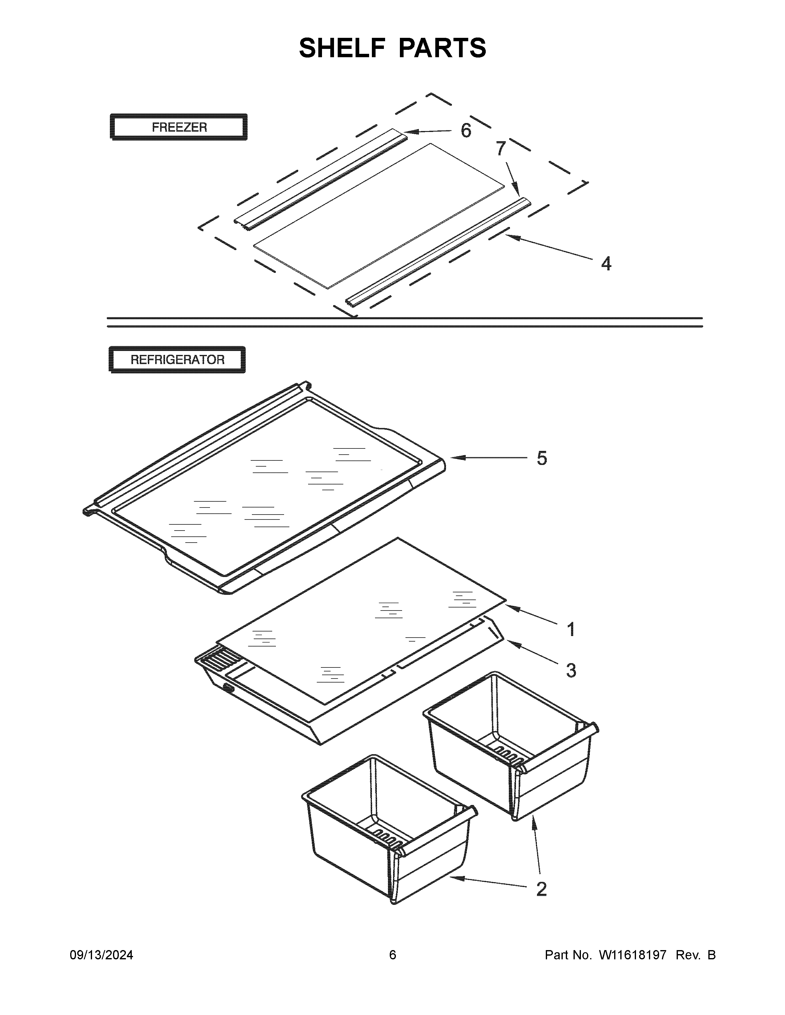 Shelf parts