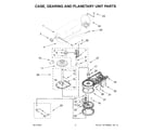 KitchenAid KSM150PSTGR5 case, gearing and planetary unit parts diagram