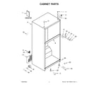 Whirlpool WRT519SZDT11 cabinet parts diagram