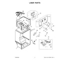 Whirlpool WRT519SZDT11 liner parts diagram