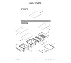 Whirlpool WRT519SZDT11 shelf parts diagram