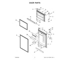 Whirlpool WRT519SZDT11 door parts diagram