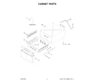 Whirlpool WFP2715RR0 cabinet parts diagram