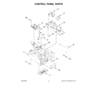 Whirlpool WUI75X15HZ02 control panel parts diagram