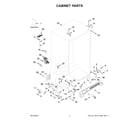 Whirlpool WRS311SDHB10 cabinet parts diagram