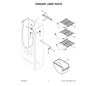 Whirlpool WRS311SDHB10 freezer liner parts diagram