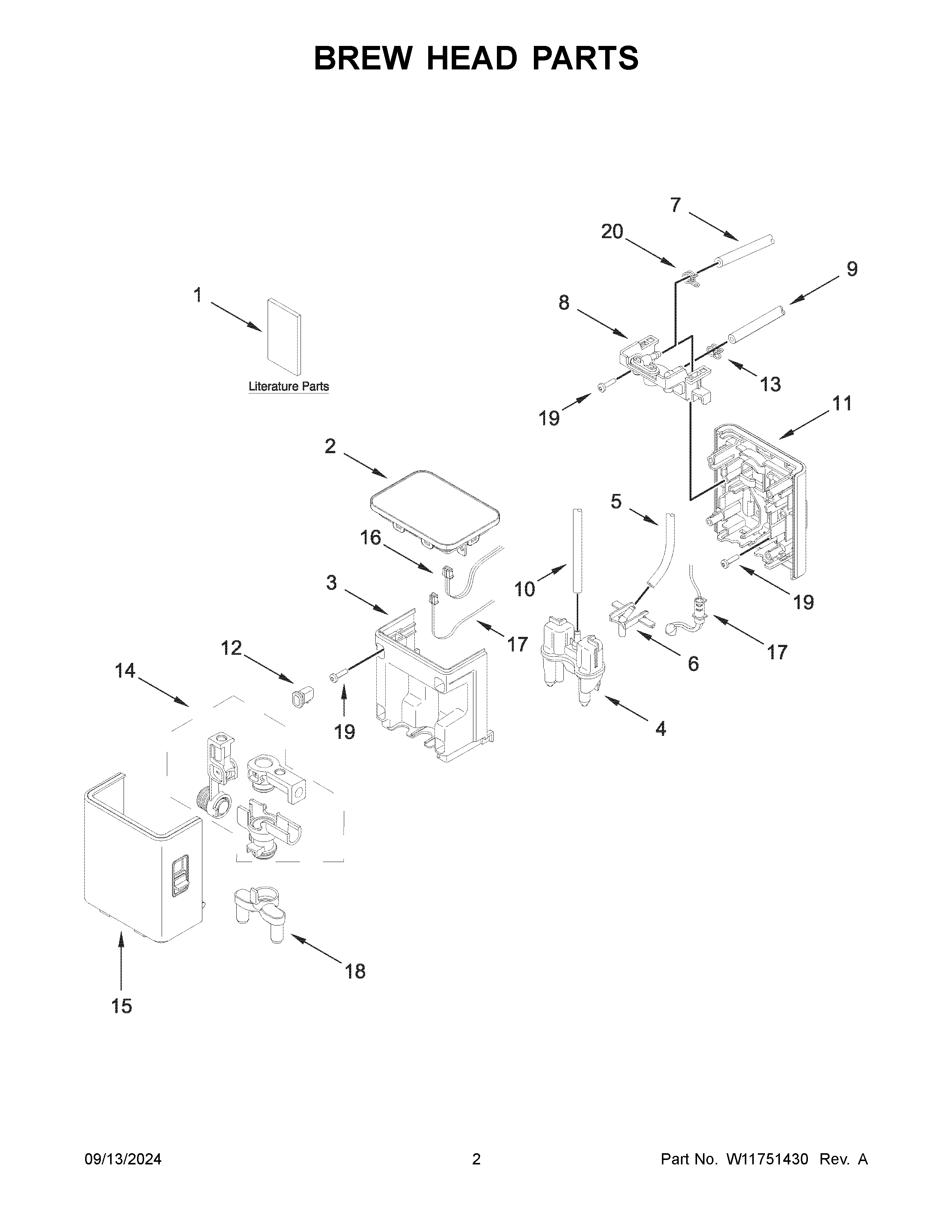 Brew head parts