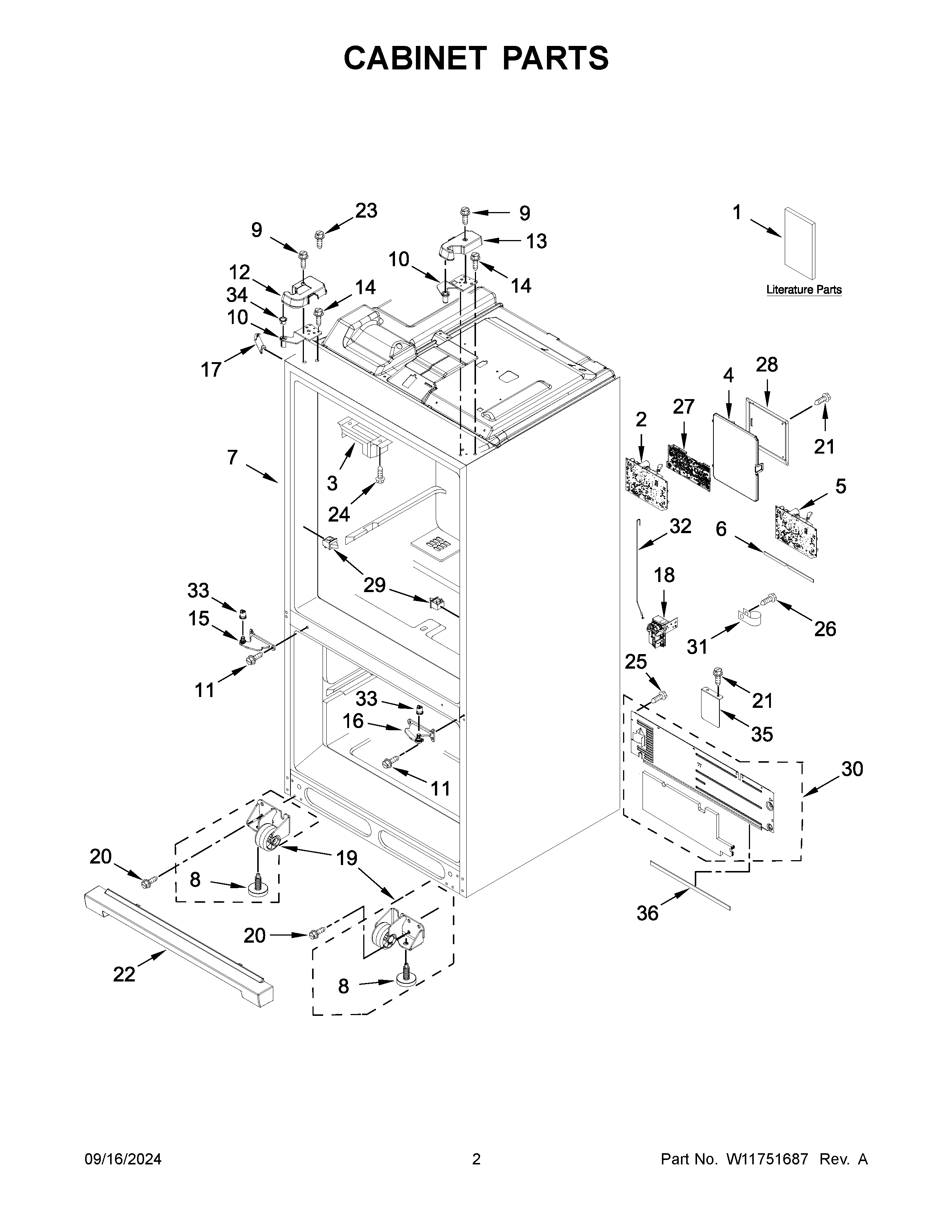 Cabinet parts