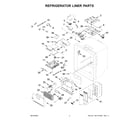 Whirlpool WRX986SIHZ04 refrigerator liner parts diagram