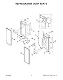 Refrigerator door parts