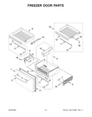 Freezer door parts