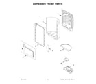 Whirlpool WRX986SIHZ04 dispenser front parts diagram