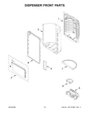 Dispenser front parts