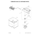 Whirlpool WRX986SIHZ04 icemaker and ice container parts diagram