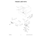 KitchenAid KRMF706EBS06 freezer liner parts diagram