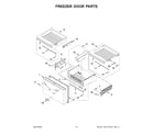 KitchenAid KRMF706EBS06 freezer door parts diagram