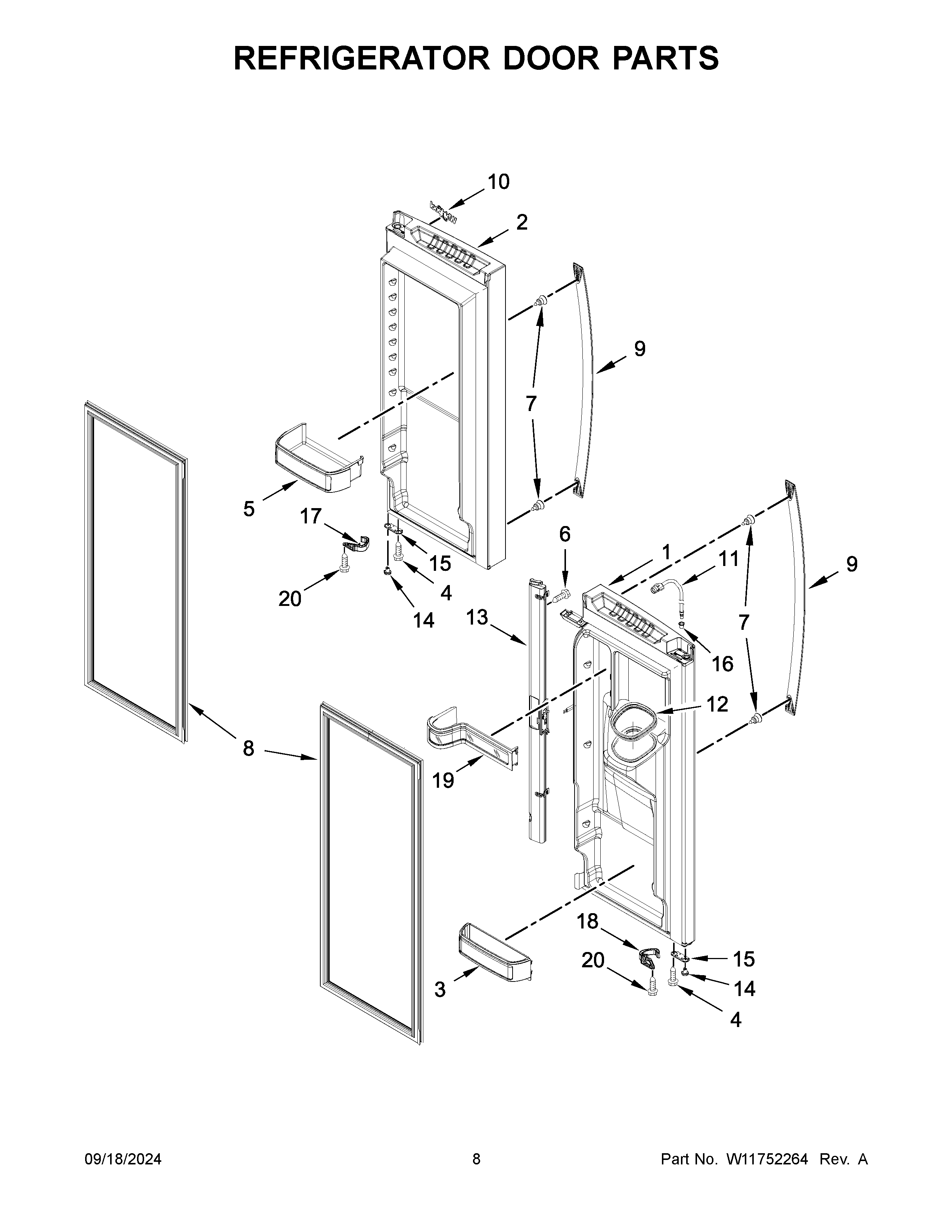 REFRIGERATOR DOOR PARTS