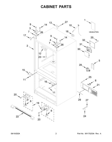 Cabinet parts