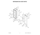 Whirlpool WRFF3236RV00 refrigerator door parts diagram