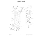 Whirlpool WRFF3036RW00 cabinet parts diagram