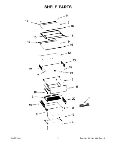 Shelf parts