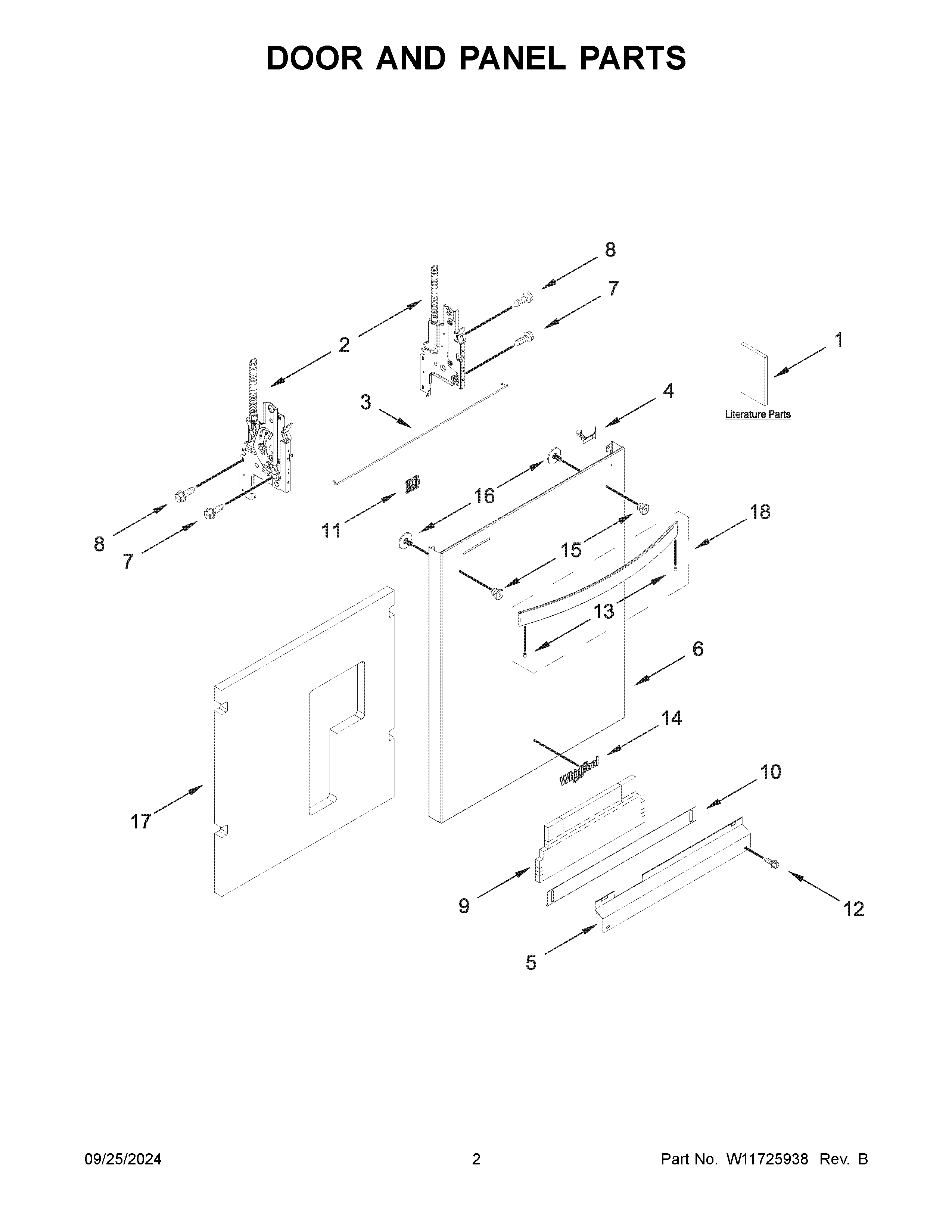 Door and panel parts