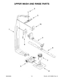 Upper wash and rinse parts