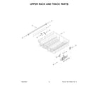 Whirlpool WDT970SAKZ3 upper rack and track parts diagram