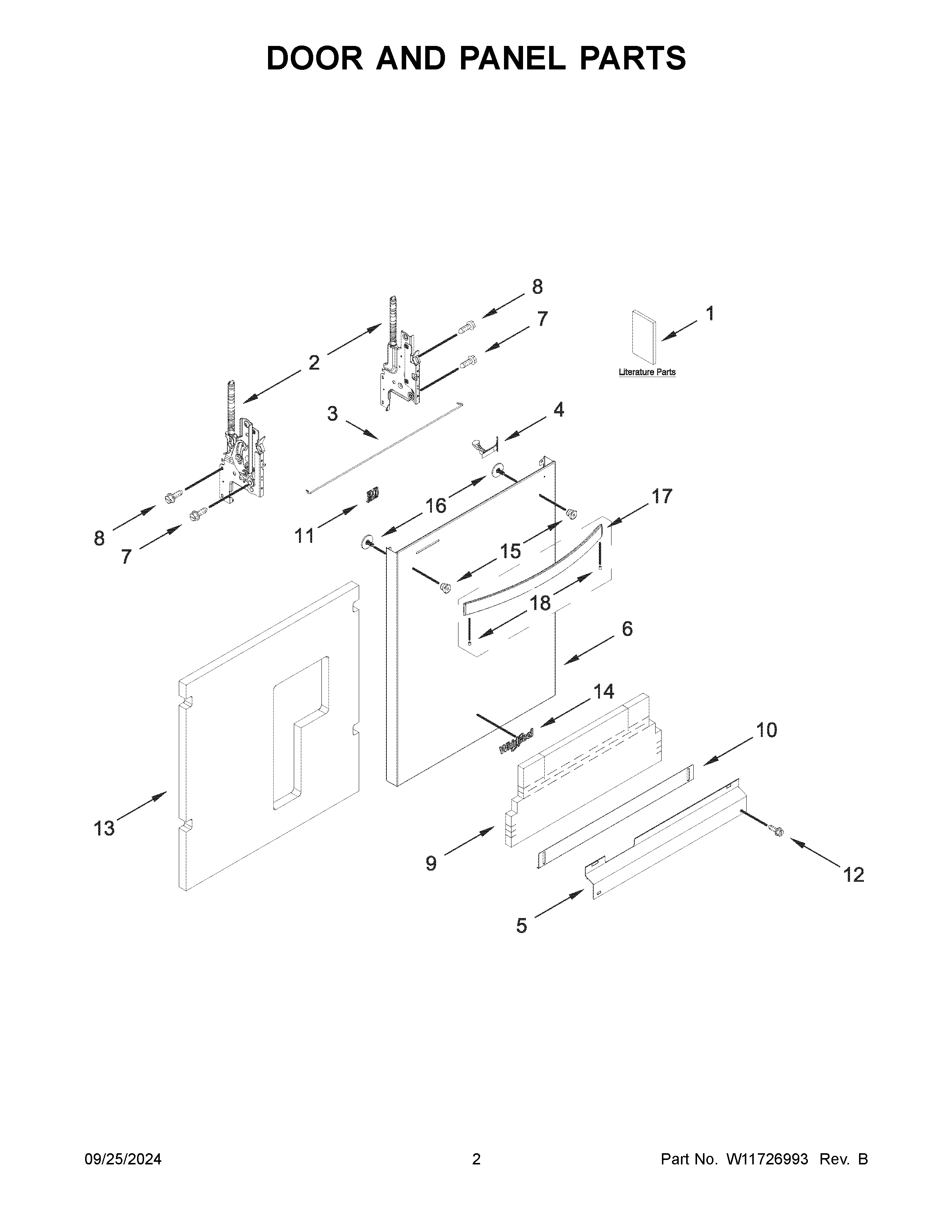 Door and panel parts