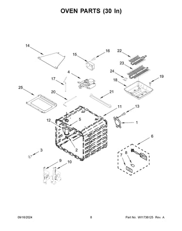 Oven parts (30 in)