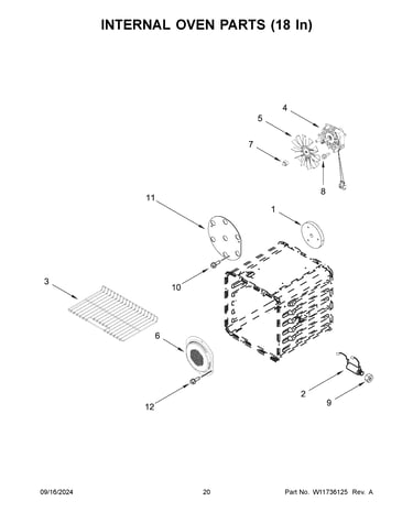 Internal oven parts (18 in)