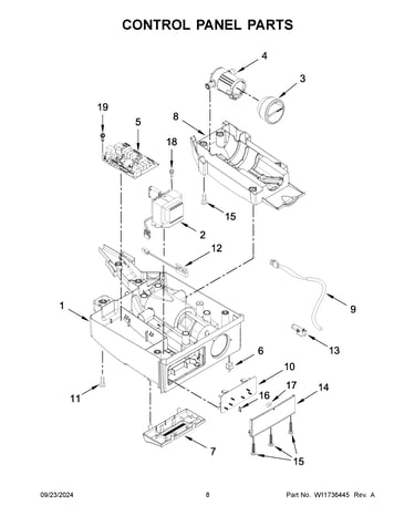 Control panel parts