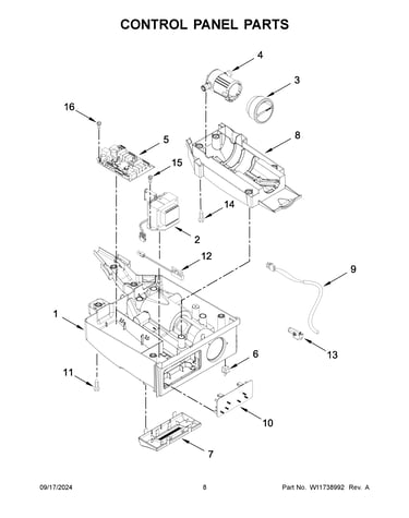 Control panel parts
