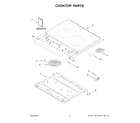 Whirlpool YWFES5030RV0 cooktop parts diagram