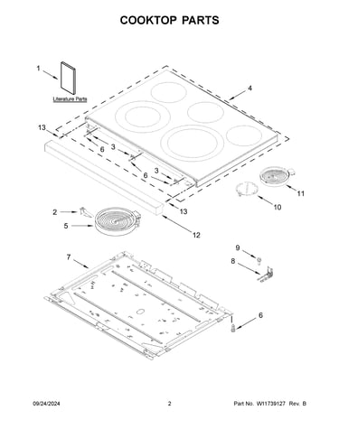 Cooktop parts