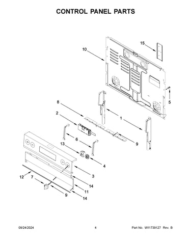 Control panel parts