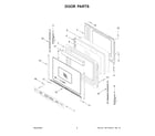 Whirlpool YWFES5030RV0 door parts diagram