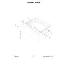 Whirlpool YWFES5030RV0 drawer parts diagram