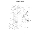 Whirlpool WRFC9636RZ00 cabinet parts diagram