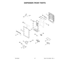 Whirlpool WRFC9636RZ00 dispenser front parts diagram