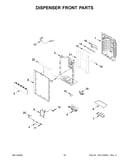 Dispenser front parts