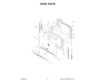 Whirlpool YWFES5030RW0 door parts diagram