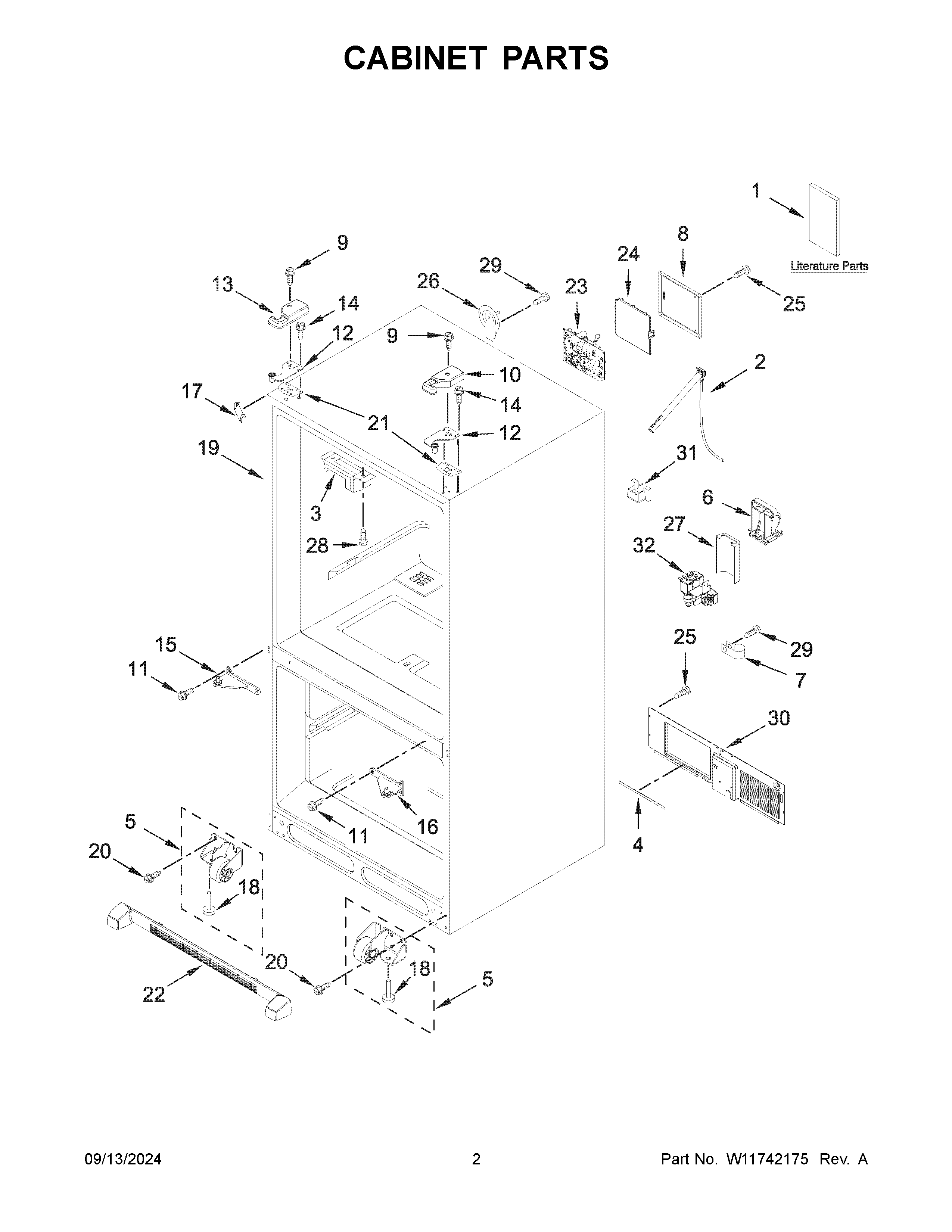 Cabinet parts